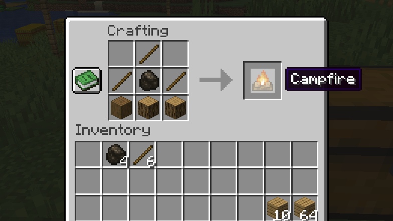 Minecraft Campfire recipe