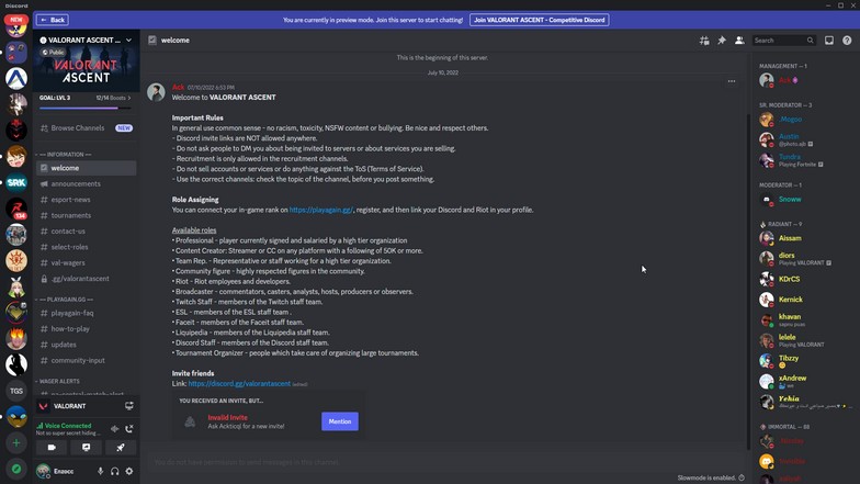 Valorant Ascend Discord